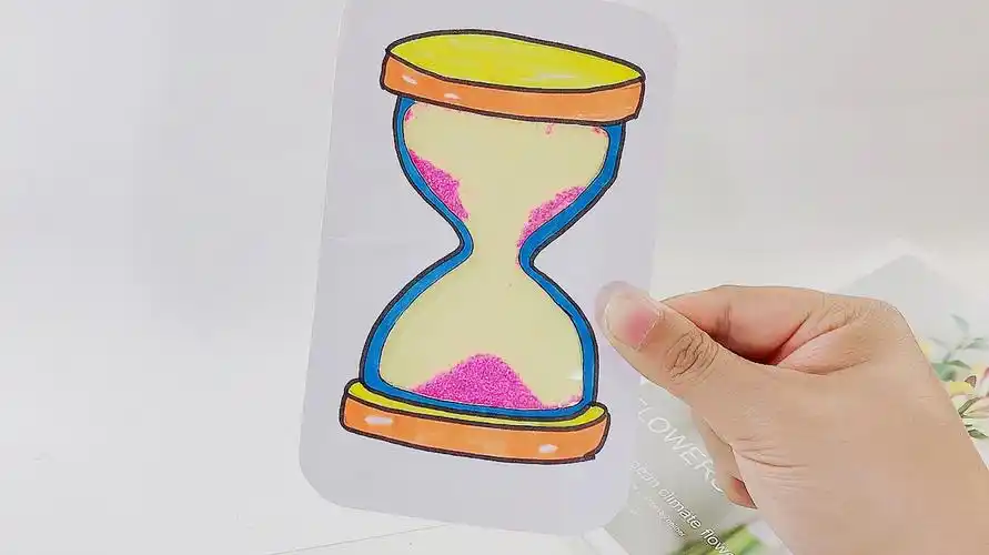 自制纸片沙漏,薄如纸很好玩,还能做成贺卡和书签