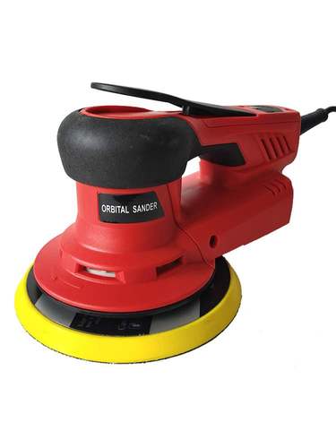 汽车打磨6寸电动砂纸机中央集尘偏心5.0mm原子灰腻子打磨机干磨机