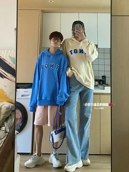 181的姐姐和163的弟弟情侣穿搭