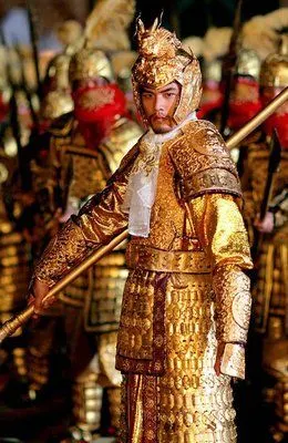 周润发 / 巩俐 / 刘烨主演的一部剧情 / 动作 / 爱情 / 古装类型的