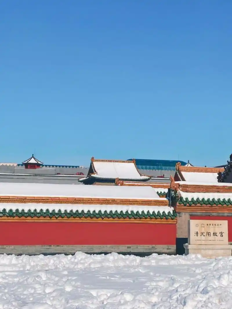 这里是盛京 雪后的故宫才叫盛京景, 真的很好看的色彩, 每次白茫茫一