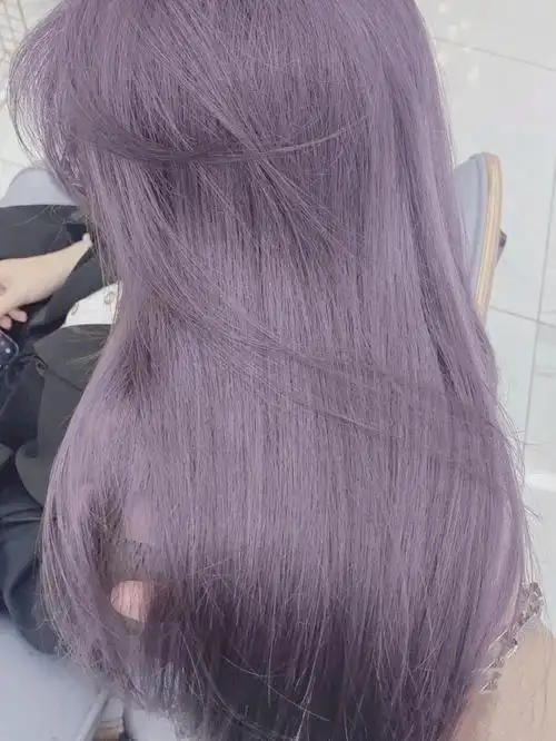 白皮 必染发色1 雾霾灰紫色