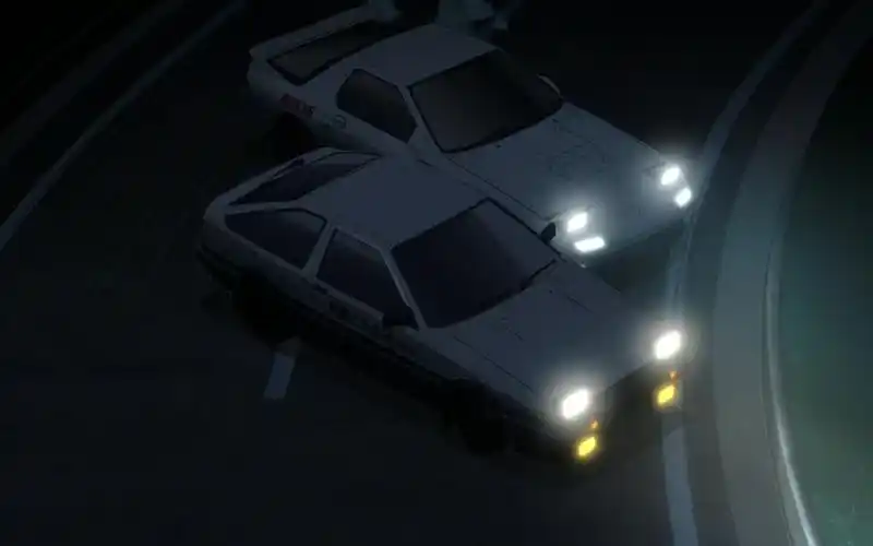 头文字d动漫版第四部经典ae86超车镜头剪辑