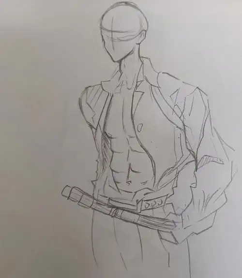 手绘临摹  #腹肌  #画渣