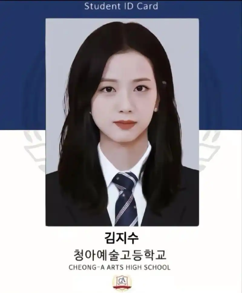 jisoo证件照05完全是校花级别05 不愧是我老婆哈哈哈太美了 学生