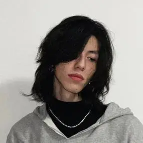 假发男发文艺复古鲻鱼头中分刘海帅气狼尾式自然蓬松男士短直发套