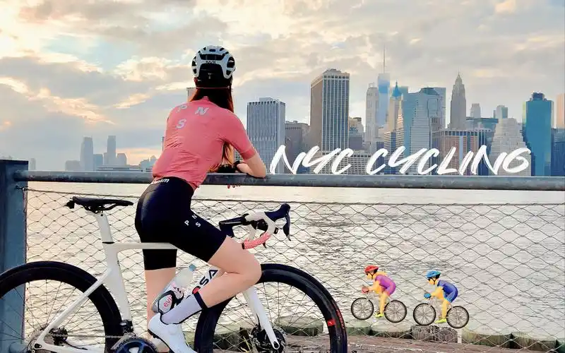 8k全景纽约布鲁克林大桥一镜到底公路车骑行减压热血bgmbrooklyn