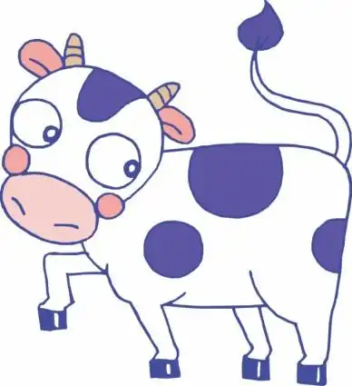 免费矢量 矢量动物 牛矢量关键词: ai 格式动物牛矢量    奶牛,可爱