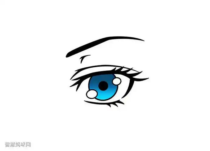 动漫人物眼睛画法步骤教程