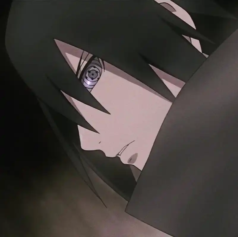 火影忍者,宇智波佐助帅气头像,二柱子支柱之影