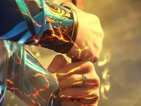 斗罗大陆:唐三成功拔出海神三叉戟,形象帅气逼人,光污染严重