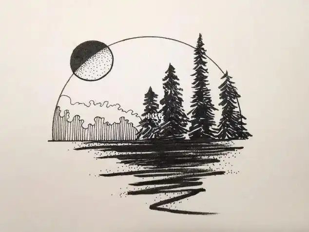 黑白风景装饰画黑白风景装饰画图片大全