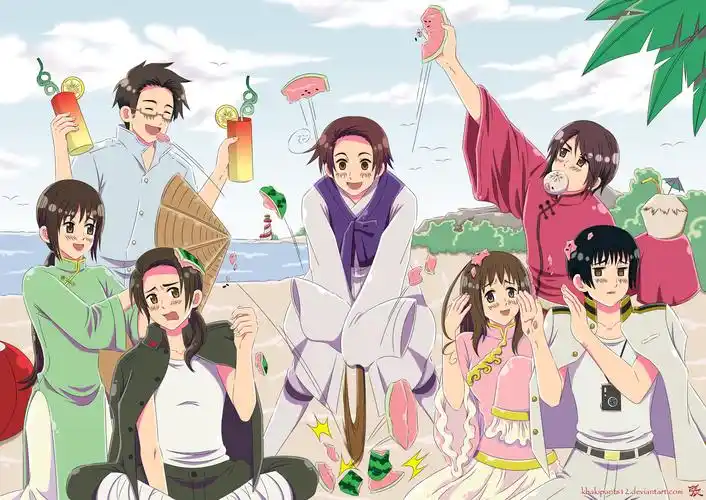 求此图的高清原图!黑塔利亚亚细亚组.