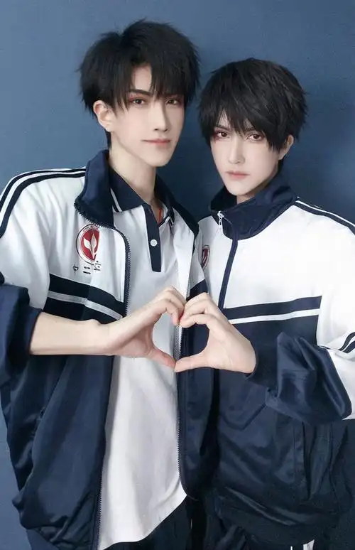 手链伪装学渣cos贺朝谢俞朝俞同款校服动漫cosplay服装全套 一周内