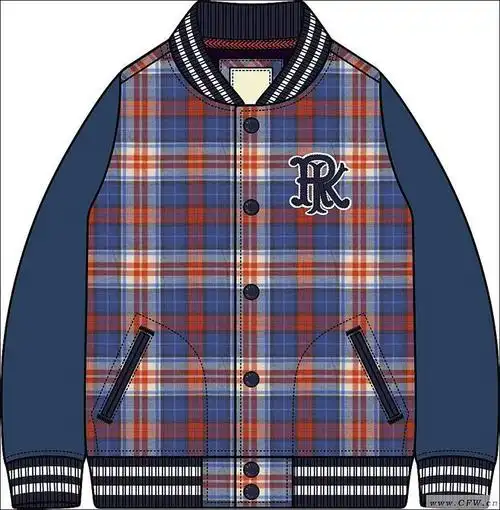 夹克款式图-童装设计-服装设计