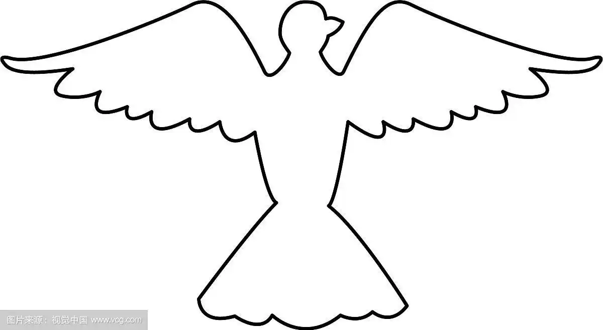 自由的鸟,自由的鸽子,张开和平的翅膀