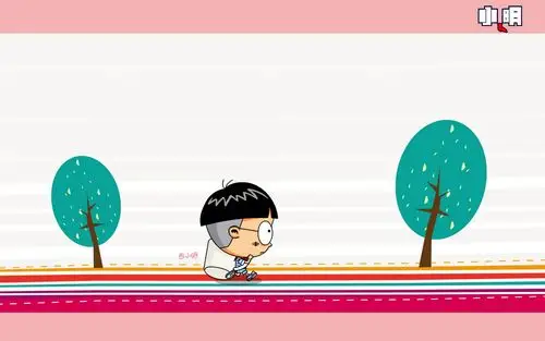 卡通可爱男孩桌面壁纸之大脑袋