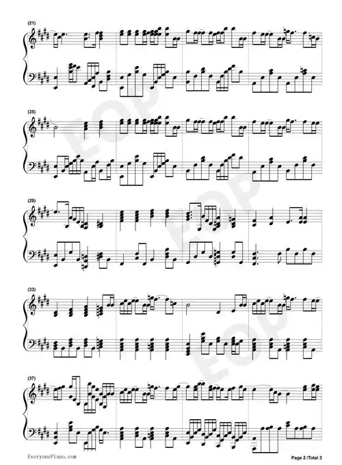 至少还有你-林忆莲五线谱预览2