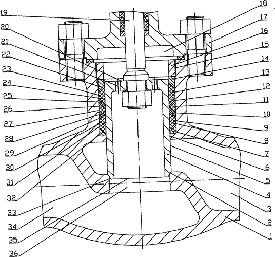 一种高温高压双向平衡截止阀