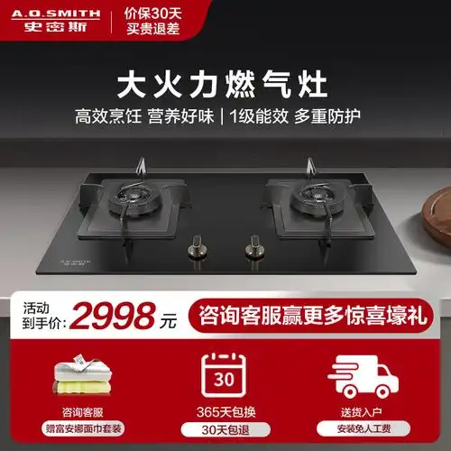 o.smith) a.o.史密斯大火力厨房电器燃气灶jzt-v2b1 4.
