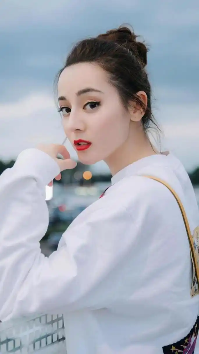 迪丽热巴 清新  甜美 女神 机场 #迪丽热巴