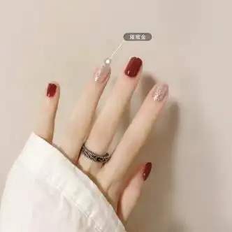 指甲油免烤快干味可剥撕拉2021年新色送女友 璀璨金hot流行跳色美甲显