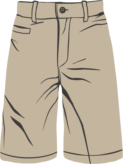 各类服装写实多彩插画元素裤子 - 素材 - canva可画