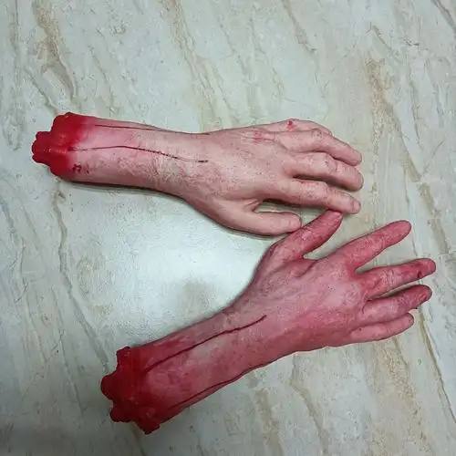 仿真人体眼珠心脏假肢断手断脚道具酒吧鬼屋密室恐怖装饰整人玩具