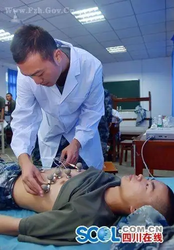 体检队携带医疗检查设备26件,数字化体检车1台,依据《应征公民体格