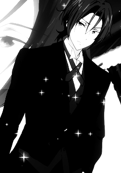 动漫gif帅哥gif眼神gif黑西装gif