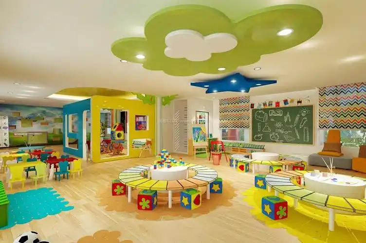 幼儿园装修天花吊顶效果图片大全