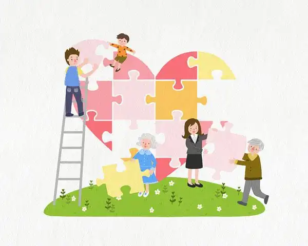 插画_拼图