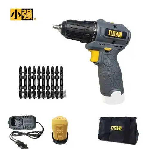 小强充电电钻12v无刷锂电钻大扭力电动螺丝起子机安装工具手电钻5212