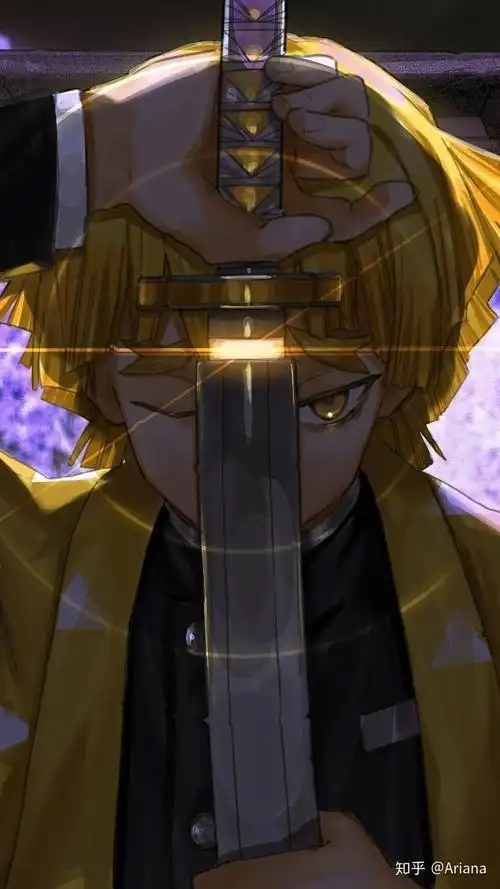 我妻善逸头像拔刀 我妻善逸自截头像-图片大观-奇异网