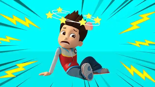 汪汪队立大功的莱德队长受伤脑袋上起了个大包