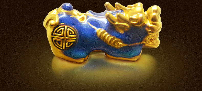 镀金貔貅手链3d温感温变色貔貅越南沙金手串热卖保色工艺工厂批发