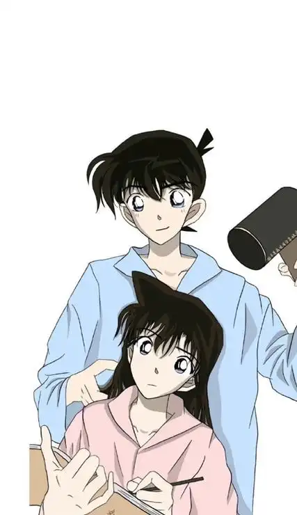 工藤新一小兰情侣壁纸高清 好喜欢这组好有氛围感下载_七七下载网