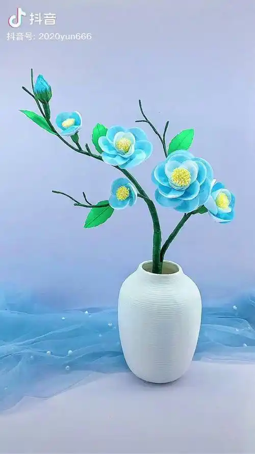 这么美的口罩花你确定不自己做一束废物利用手工diy口罩花hoto小猴