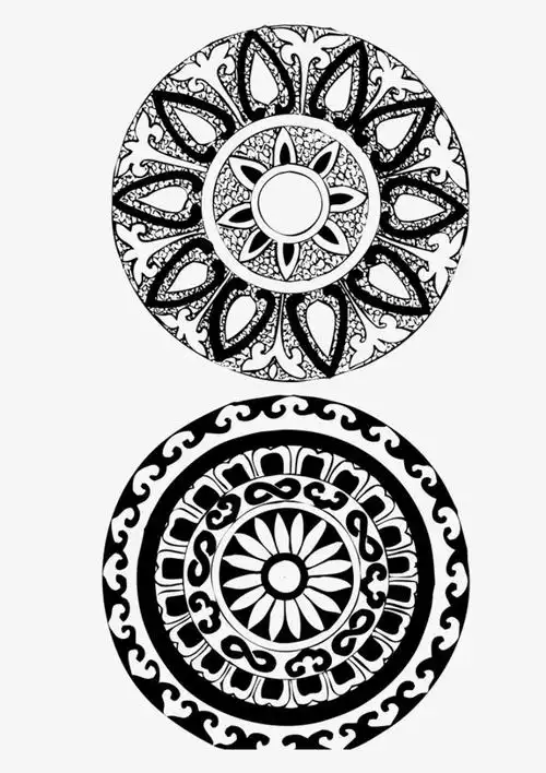 宗教色彩藏族花纹矢量-装饰图案免抠素材-社稷网免抠元素图片