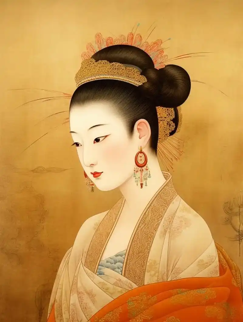 杨贵妃的画像我有超多诶ai绘画太香了吧