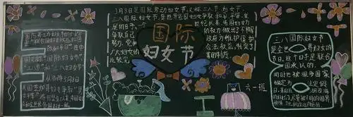 "逐梦新时代·巾帼绽芳华"迎三八国际妇女节校园黑板报比赛