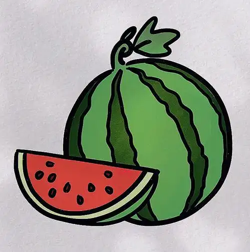 西瓜的画法