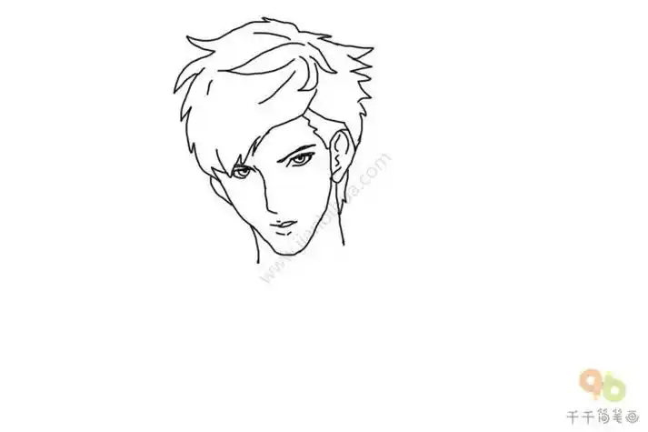 q版吴亦凡简笔画图片教程其他人物简笔画