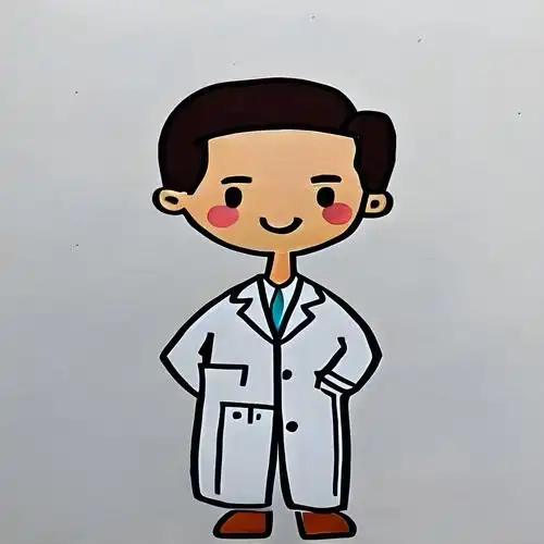 卡通医生简笔画