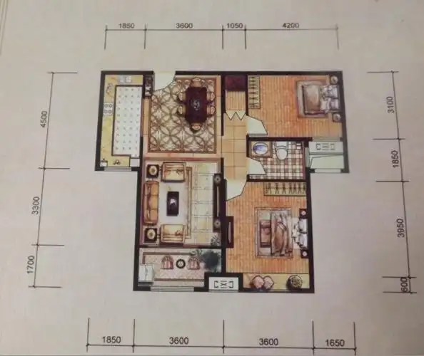 求高人把两室两厅房子改成三室一厅,最好给传个设计图,多谢大侠