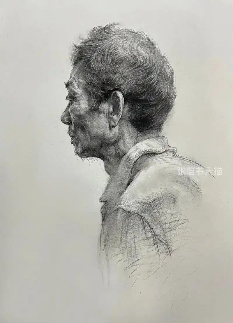 素描侧面#美术生 #美术艺考 #画画 #素描 #艺考 #想画 - 抖音