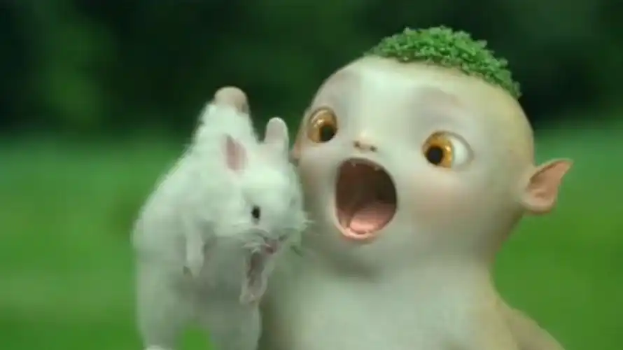 胡巴抓住兔子就要吃,迟疑了一会儿,选择吃不爱吃的果子