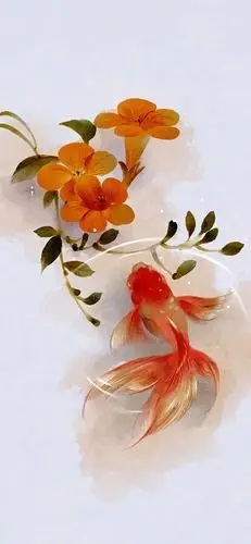 壁纸@中国风金鱼壁纸