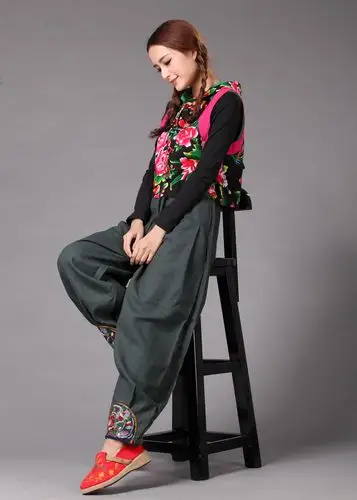 麻凡布衣 爆款 民族风女式休闲裤 亚麻美丽大方灯笼裤 女裤批发