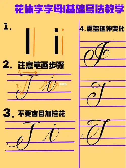 保姆级花体字基础教学第966弹i